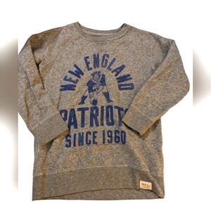 Junk Food boys gray‎ NFL Patriot's sweatshirt size medium